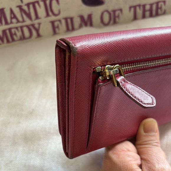 Prada Pink Saffiano Leather Wallet - Picture 6 of 15